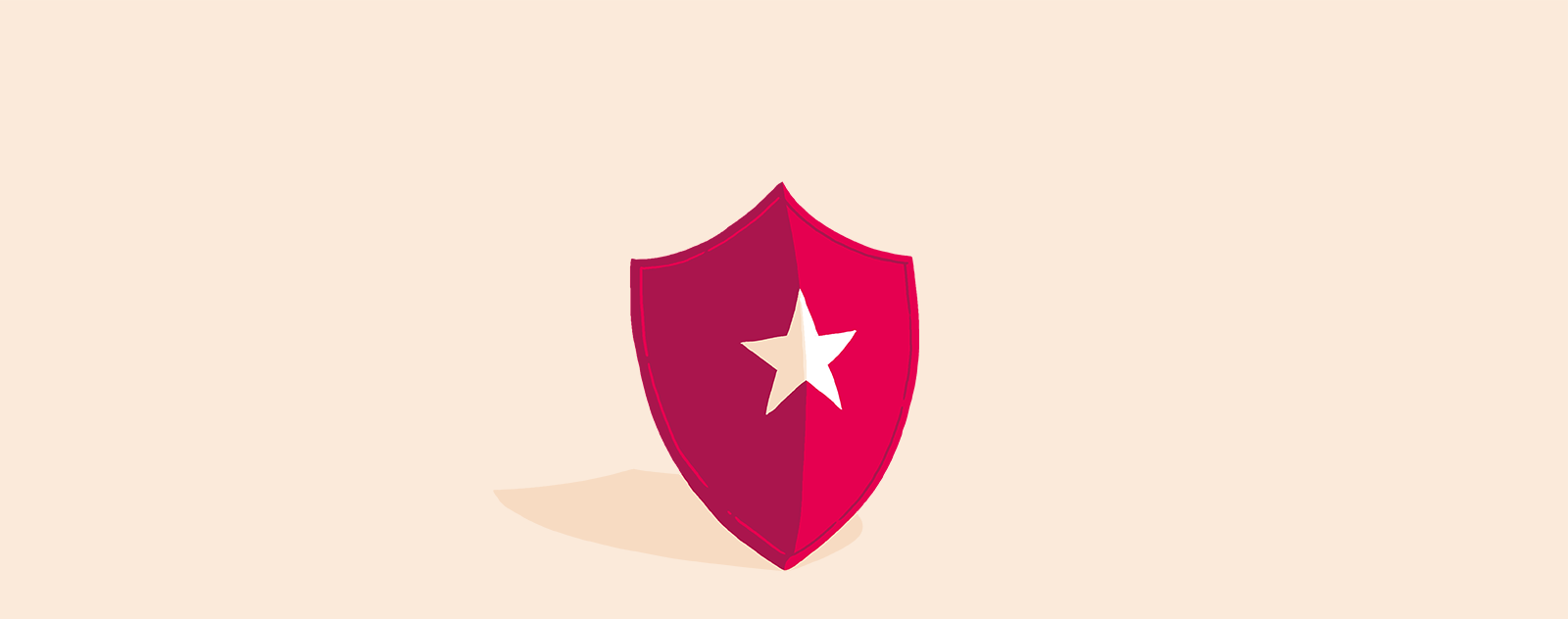 a red shield